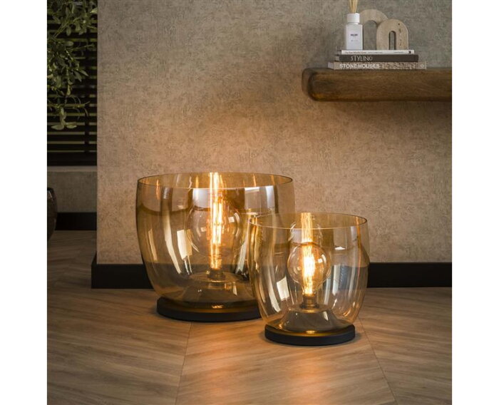 Vloerlamp UP XXL - Amber color glas