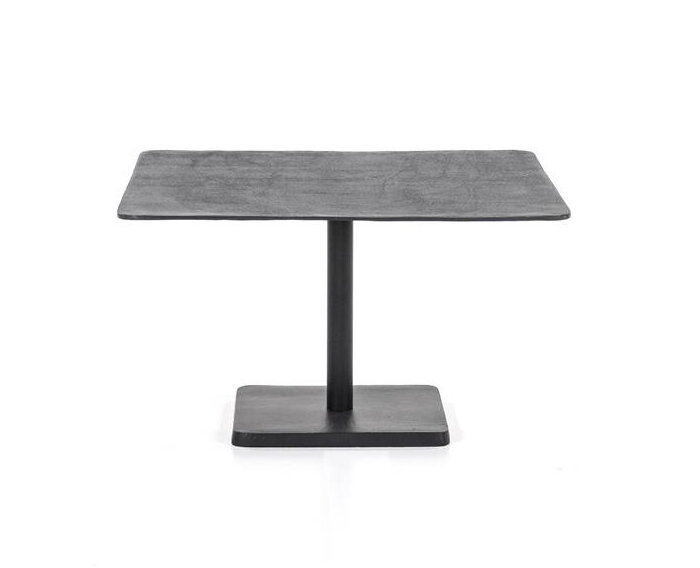 Vierkante salontafel zwart 60 cm