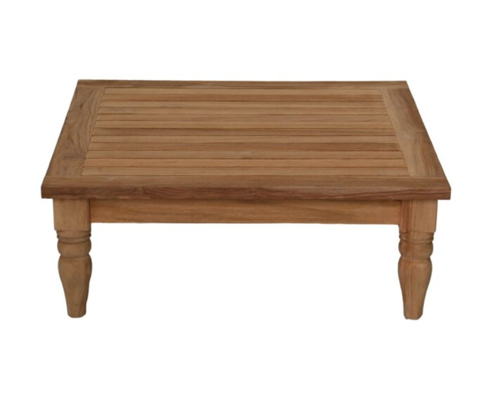 Bahama salontafel - 80x80x30 - naturel -  teak