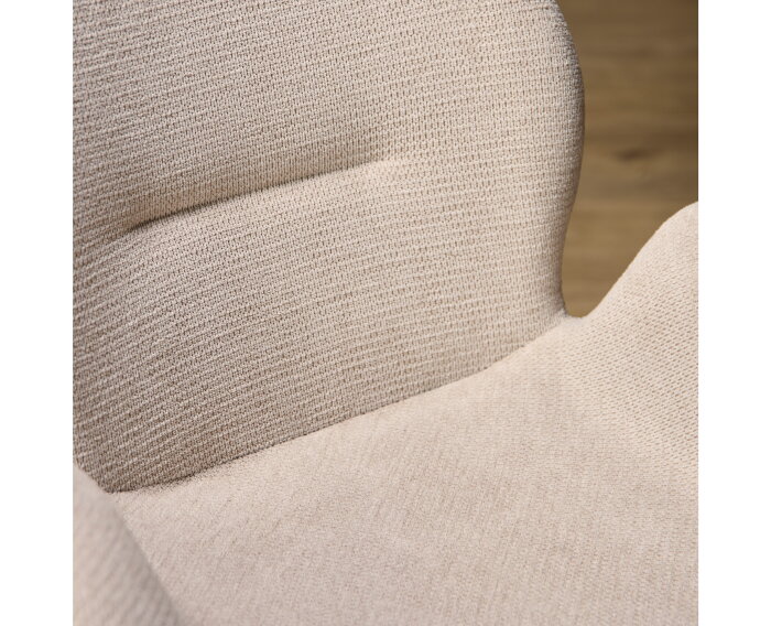 Eetkamerstoel Jesse houten onderstel | Beige