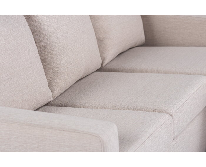 By-Olaf Hoekbank Eleven met Chaise Longue - stof Inari Beige - links of rechts – 215x143 cm