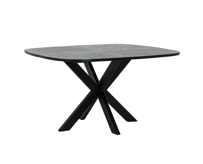 Silvi Eetkamertafel zwart 130 cm