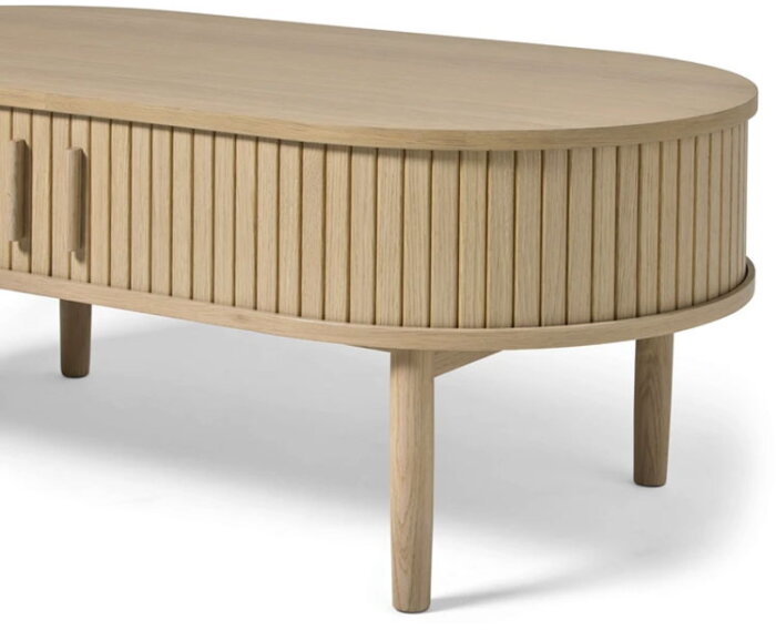 Salontafel Meta ovaal eikenhyout 60x120 cm