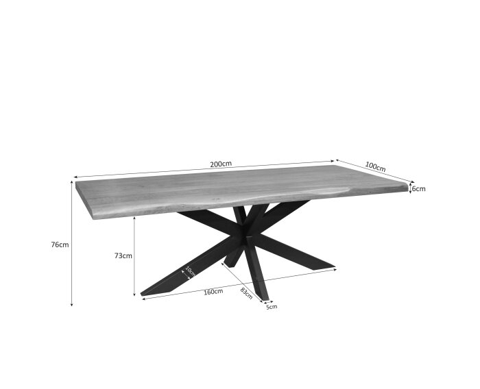 Boomstamtafel Dakota | 160 cm