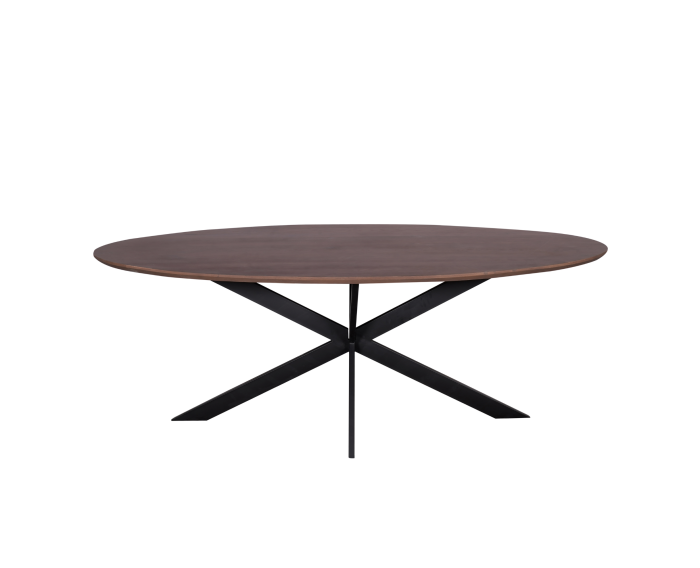 Eiken eettafel Ferris | Ovaal 210 cm | Walnoot
