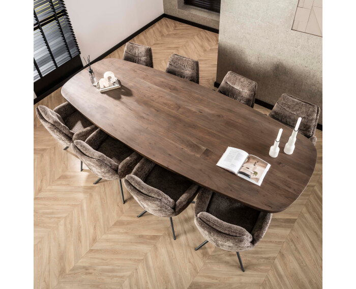 Eettafel Arcadia ovaal Acacia 300x120x77 cm - drift brown