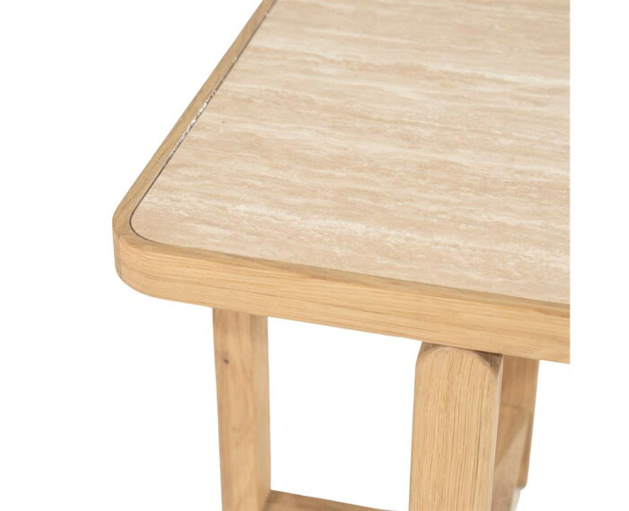 Bijzettafel Vidar 40x40cm - naturel | Eleonora