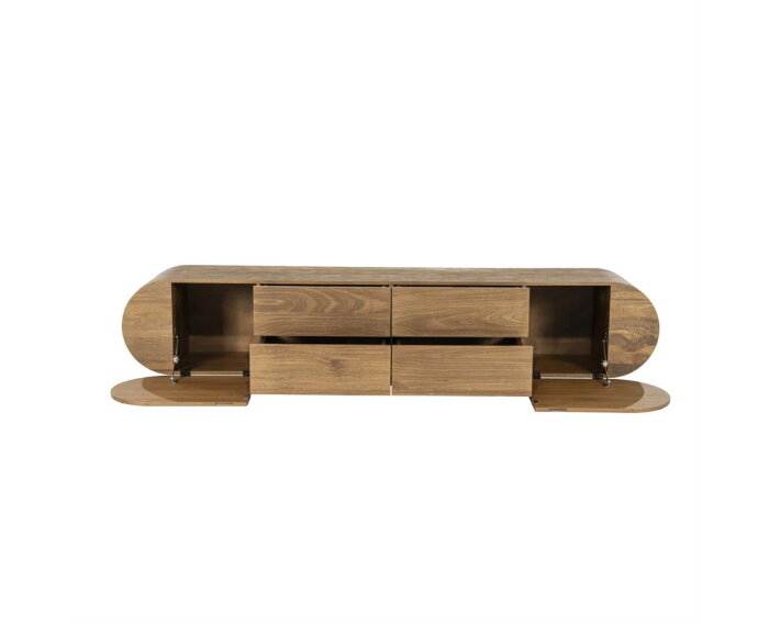 TV meubel King 210x40cm - bruin | Eleonora