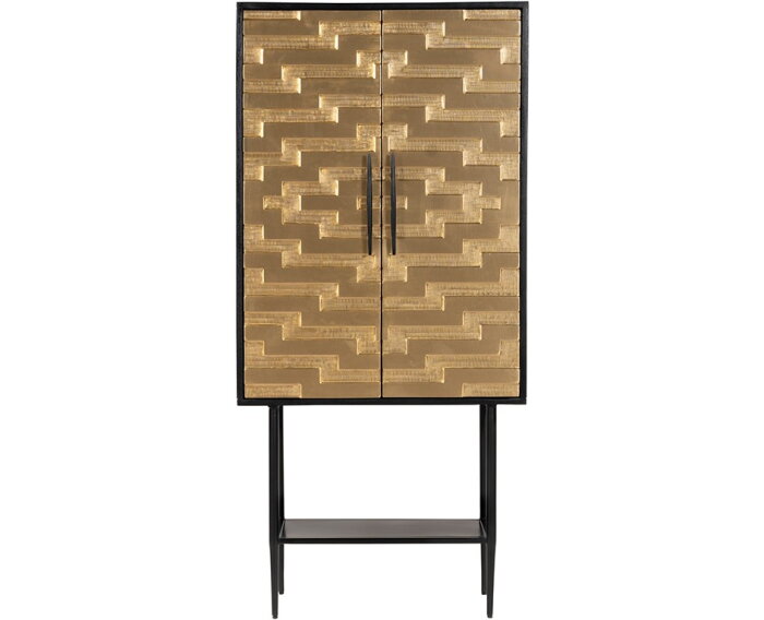 Opbergkast Fancy 70 cm met onderplank - Goud