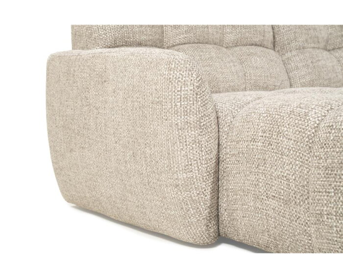 SEVN Violette modulaire U-bank - Silencio Taupe - 398x250 cm - zelf samen te stellen