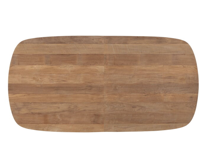 DTP home Utopia eettafel Deens ovaal teakhout uitschuifbaar - 76x210/260x105 cm