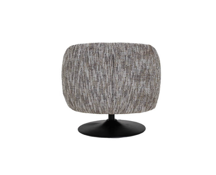 Barga Fauteuil - fabric TED 8 white-grey (draaibaar)