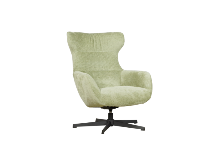 Draaifauteuil Foss stof Movie Herb 214 groen met hoge rug