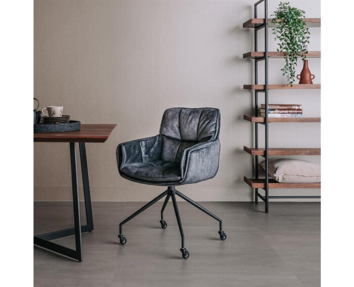 Saronno Armstoel - fabric Dark grey YC193915