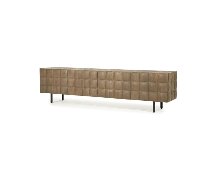 TV meubel Felix mangohout 214x41.5cm - bruin | Eleonora
