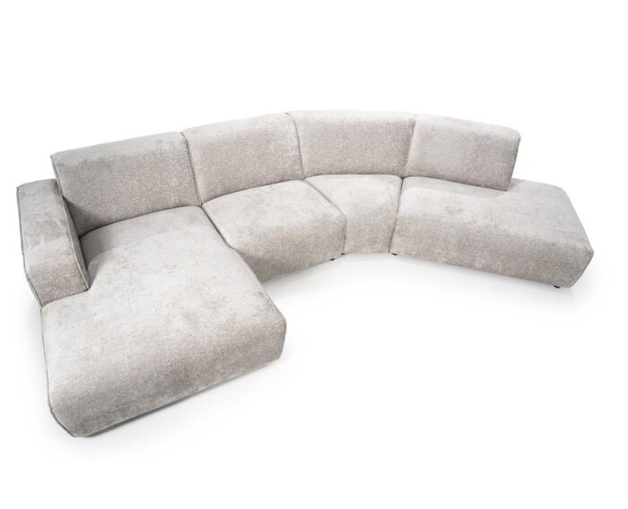 Modulaire Hoekbank Elise – Designbank Hotel Chique - Stof Trenza Taupe - 350x200 cm - SEVN