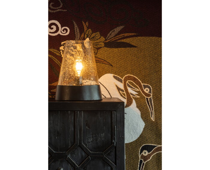 Costly Tafellamp Glas/metaal Zwart - BePureHome