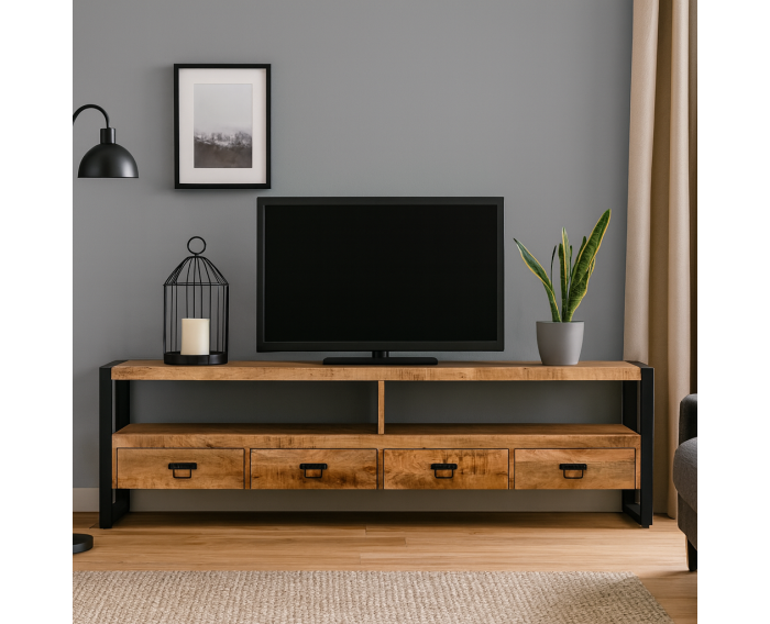 TV-meubel mango metaal 220 cm