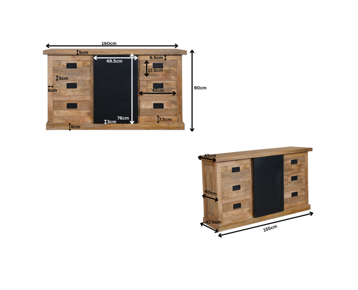 Nashville Dressoir | 160 cm