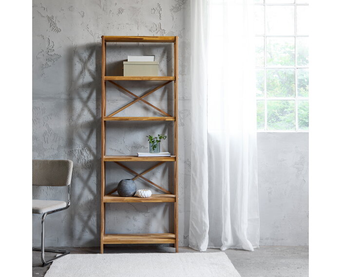 Stellingkast x-shelf eiken 198 cm