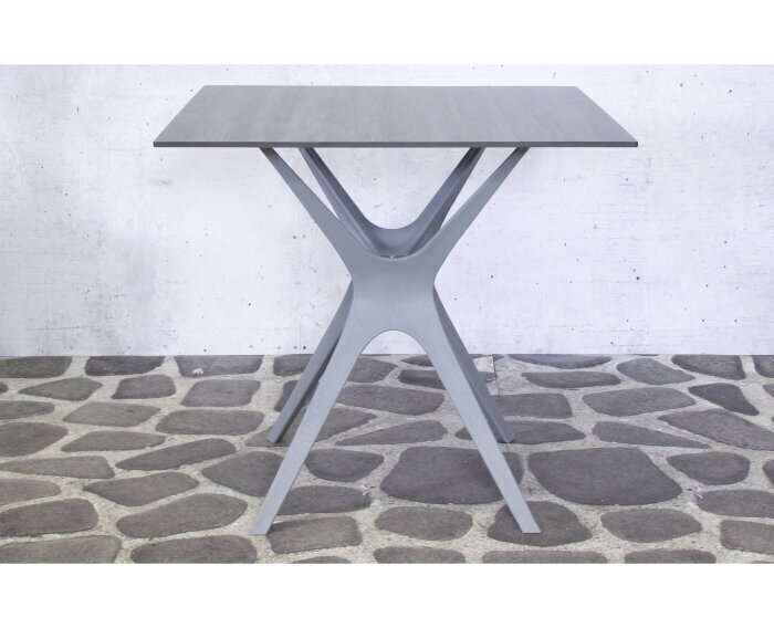 Jasper PP table 80x80cm Stone Grey