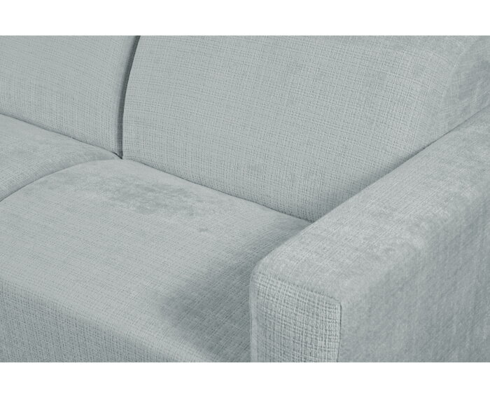 Hoekbank Nolan met Chaise Longue Links &ndash; Cremona Stof - Lichtgrijs - 275x150x84 cm