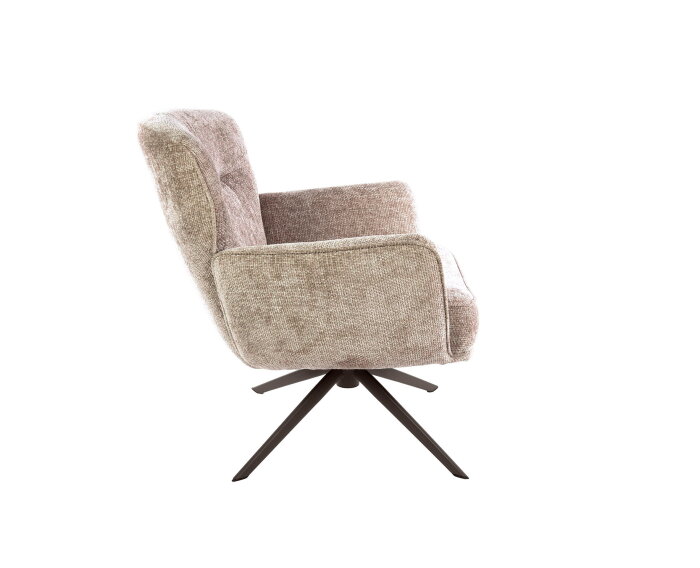 Fauteuil Forza draaibaar - Hoven zand-bruin
