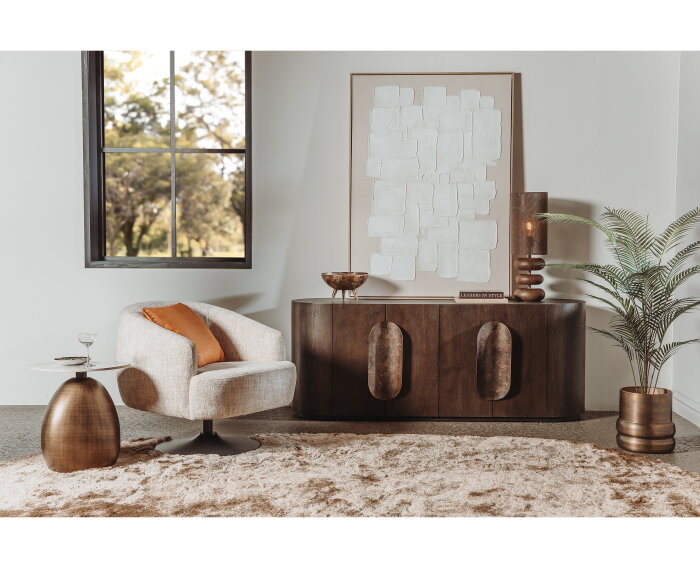 Allure Dressoir donkerbruin 180 cm
