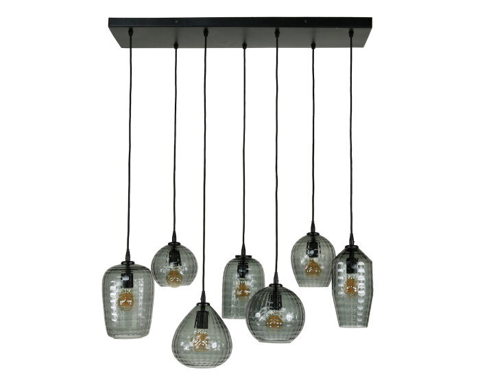 Hanglamp Hexagon | 7 lampen