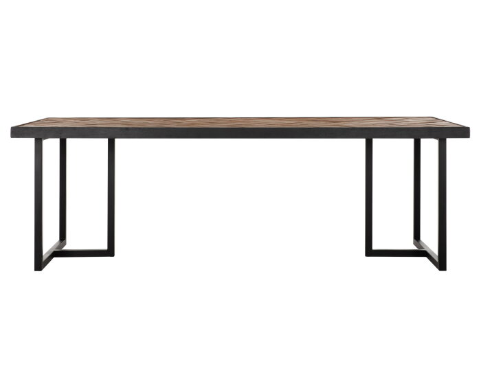Dining table Criss Cross rectangular,78x240x100 cm, mixed wood