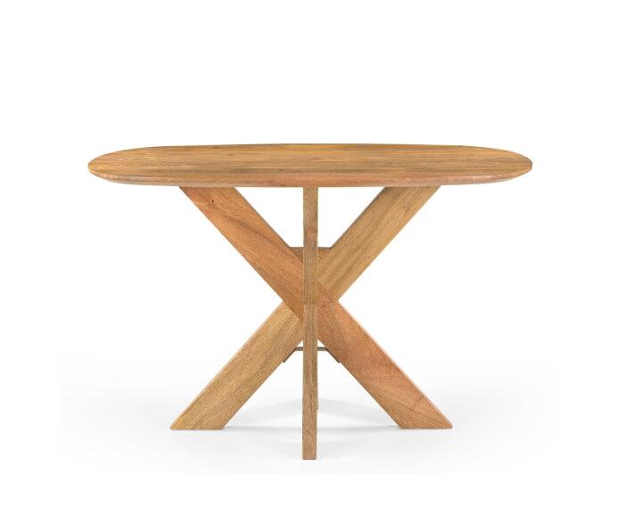 Eettafel Deens Ovaal Runa met Houten Onderstel 120