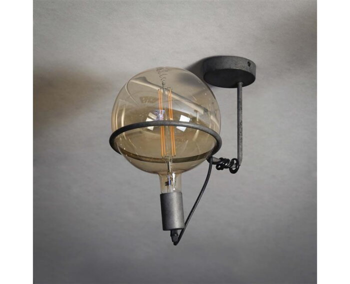 Plafondlamp 1L saturn Ø20 lichtbron - Oud zilver