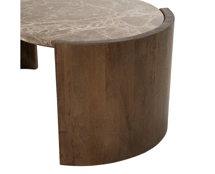 Salontafel Niklas 73x46cm - bruin | Eleonora