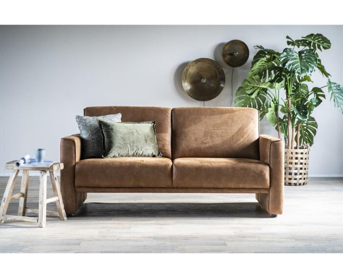 SEVN Liz modulaire bank - 3-zitsbank Bull Cognac - 187x87 cm - zelf samen te stellen