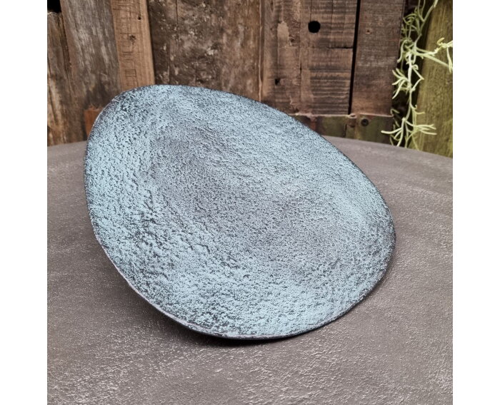 Blue Patina Decorative Plate Medium