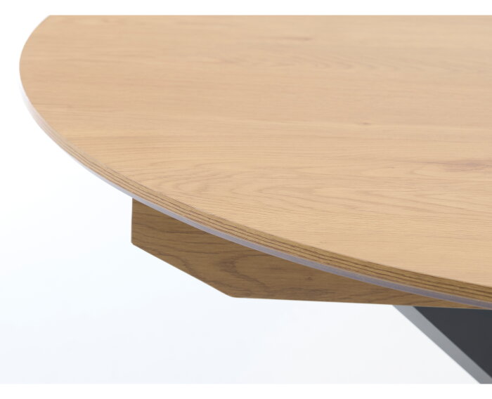 Eettafel Cesura uitschuifbaar eikenhout Ø120-160 cm