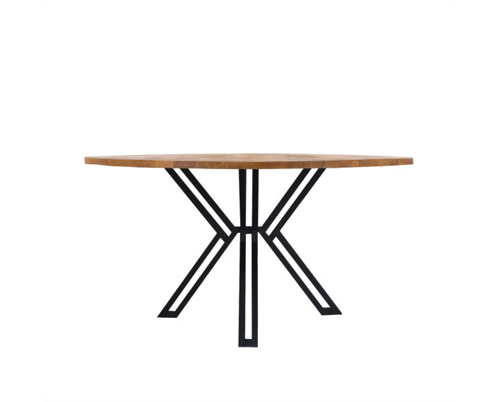 Eettafel Jayden rond mangohout 140 cm - Naturel