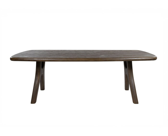 Eettafel Addo rechthoekig met ronde hoeken Mangohout 200x105x76 cm - Espresso Brown