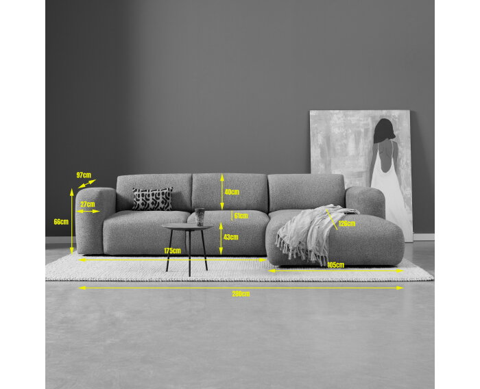 SOUL met chaise longue rechts - Sole 27
