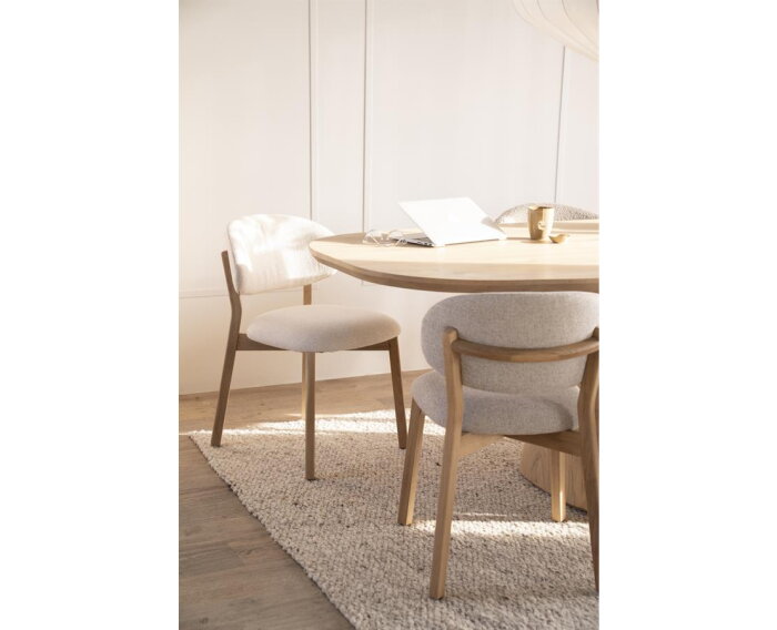 Eetkamerstoel Mikky naturel - beige | Eleonora