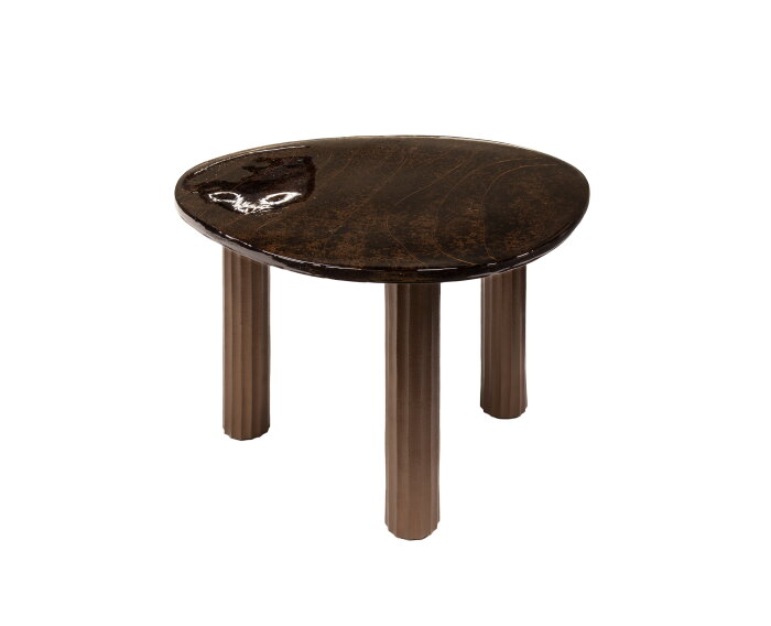 Salontafel L Eclips - Koper antiek finish