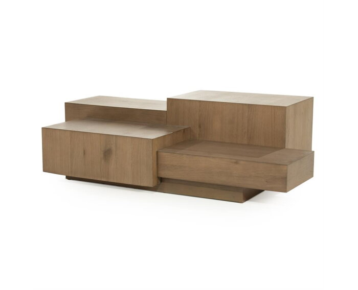 Salontafel Quinten rechthoekig 140x75cm - bruin | Eleonora