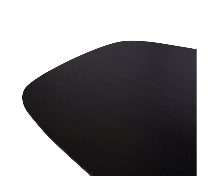 Eiken eettafel Ferris | Deens Ovaal 240 cm | Zwart