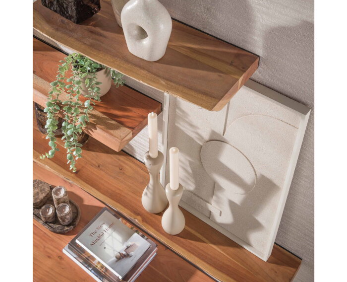 Wandplank Edge 120 cm Acacia - Naturel