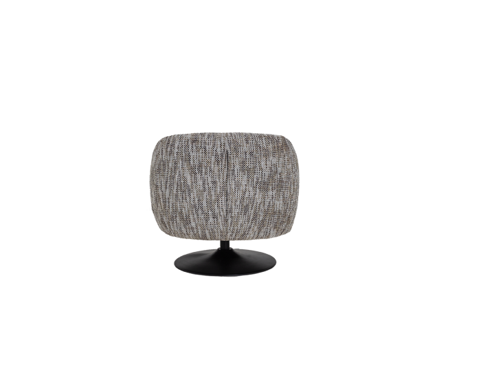 Barga Fauteuil - fabric TED 8 white-grey (draaibaar)