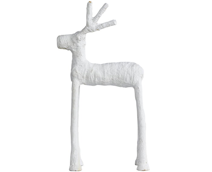 Moose Deco Papier Mache Wit - BePureHome