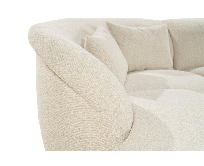 SEVN Emma organische modulaire hoekbank - Phat Sand - 310x259 cm - Zelf samen te stellen