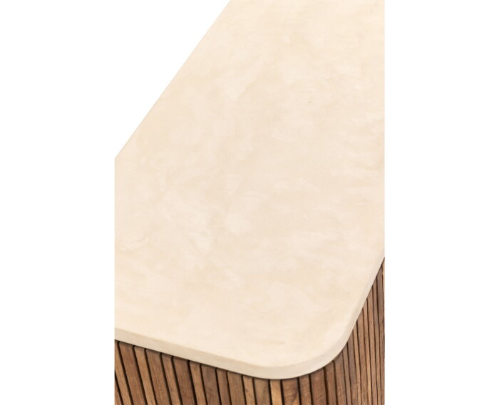 TV stand Lagoon large, 6 doors,55x220x35 cm, teakwood + mortex