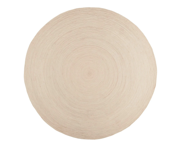 by fonQ Dots Vloerkleed - Cr&egrave;me - Rond - &Oslash; 200 cm
