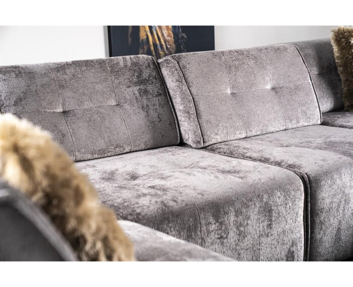 SEVN Milou modulaire hoekbank - U-bank Genesis Iron - 378x241 cm - zelf samen te stellen